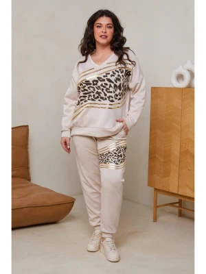 Curvy Lady 2-częściowy zestaw w kolorze kremowym rozmiar: 48/50