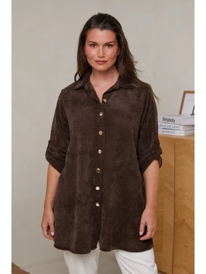 Curvy Lady Bluzka w kolorze brązowym rozmiar: 40/42