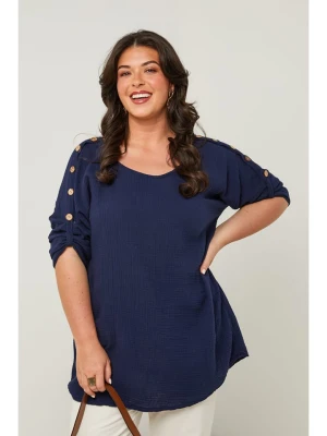 Curvy Lady Bluzka w kolorze granatowym rozmiar: 44/46