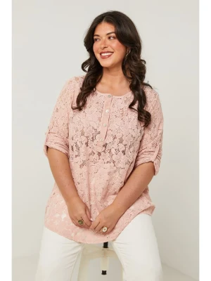 Curvy Lady Bluzka w kolorze jasnoróżowym rozmiar: 40/42