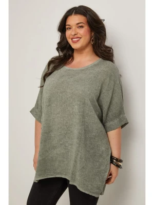 Curvy Lady Bluzka w kolorze khaki rozmiar: 40/42