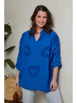 Curvy Lady Bluzka w kolorze niebieskim rozmiar: 40/42