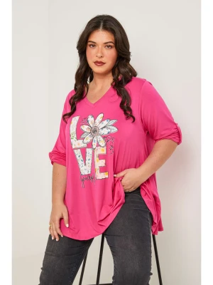 Curvy Lady Bluzka w kolorze różowym rozmiar: 40/42