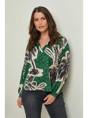 Curvy Lady Bluzka w kolorze zielono-beżowym rozmiar: 44/46