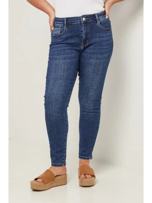 Curvy Lady Dżinsy - Slim fit - w kolorze niebieskim rozmiar: 44
