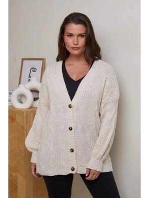 Curvy Lady Kardigan w kolorze kremowym rozmiar: 40/42