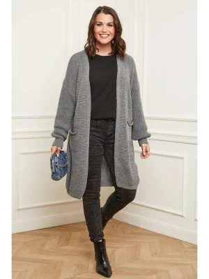 Curvy Lady Kardigan w kolorze szarym rozmiar: 48/50