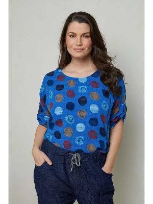 Curvy Lady Koszulka lniana w kolorze niebieskim rozmiar: 48/50