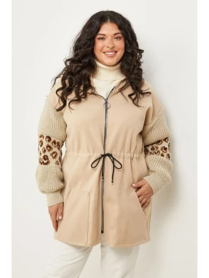 Curvy Lady Parka w kolorze beżowym rozmiar: 44/46