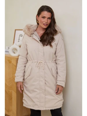 Curvy Lady Parka w kolorze beżowym rozmiar: 44/46