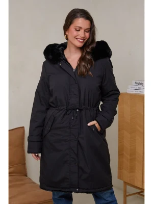 Curvy Lady Parka w kolorze czarnym rozmiar: 46/48