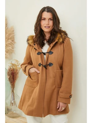 Curvy Lady Płaszcz przejściowy w kolorze karmelowym rozmiar: 44/46