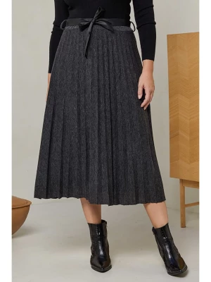 Curvy Lady Spódnica plisowana w kolorze antracytowym rozmiar: 48/50