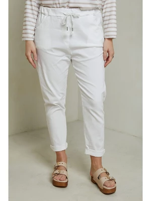 Curvy Lady Spodnie w kolorze białym rozmiar: 40/42