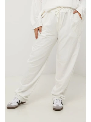 Curvy Lady Spodnie w kolorze białym rozmiar: 44/46