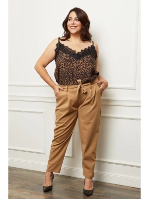 Curvy Lady Spodnie w kolorze karmelowym rozmiar: 48/50