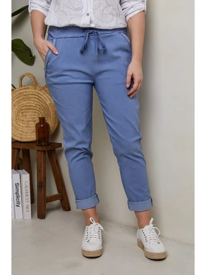 Curvy Lady Spodnie w kolorze niebieskim rozmiar: 48/50