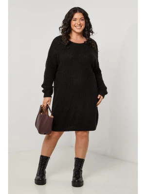 Curvy Lady Sukienka dzianinowa w kolorze czarnym rozmiar: 40 / 42