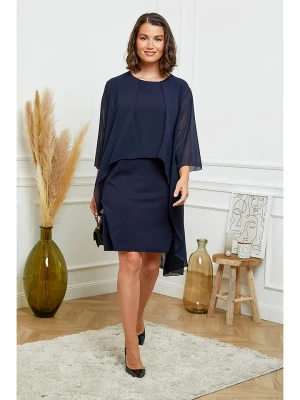 Curvy Lady Sukienka w kolorze granatowym rozmiar: 40/42