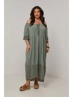 Curvy Lady Sukienka w kolorze khaki rozmiar: 48/50