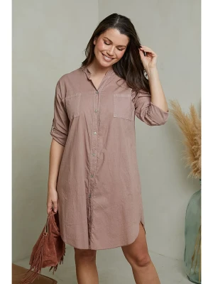 Curvy Lady Sukienka w kolorze szarobrązowym rozmiar: 40/42