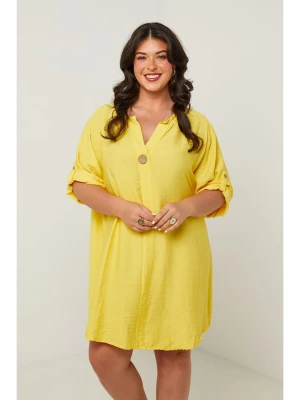 Curvy Lady Sukienka w kolorze żółtym rozmiar: 44/46