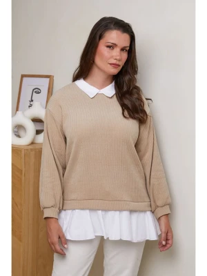 Curvy Lady Sweter w kolorze beżowym rozmiar: 48 / 50