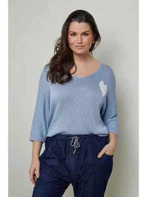 Curvy Lady Sweter w kolorze błękitnym rozmiar: 40/42