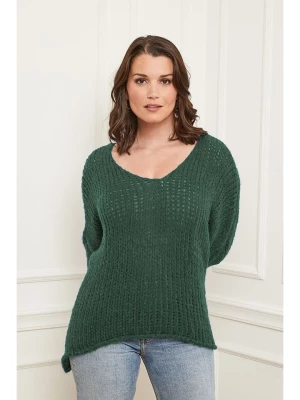 Curvy Lady Sweter w kolorze ciemnozielonym rozmiar: 48/50