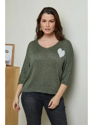 Curvy Lady Sweter w kolorze khaki rozmiar: 44 / 46