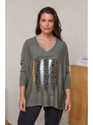 Curvy Lady Sweter w kolorze khaki rozmiar: 44/46