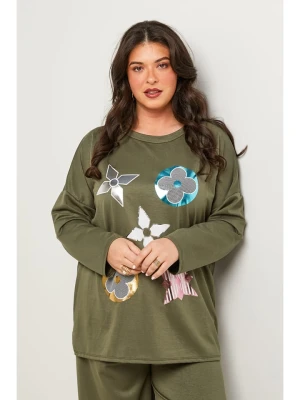 Curvy Lady Sweter w kolorze khaki rozmiar: 48 / 50