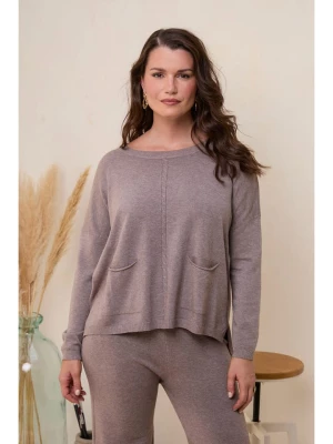 Curvy Lady Sweter w kolorze szarobrązowym rozmiar: 44/46