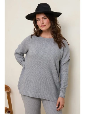 Curvy Lady Sweter w kolorze szarym rozmiar: 44/46