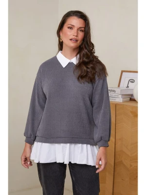Curvy Lady Sweter w kolorze szarym rozmiar: 48/50