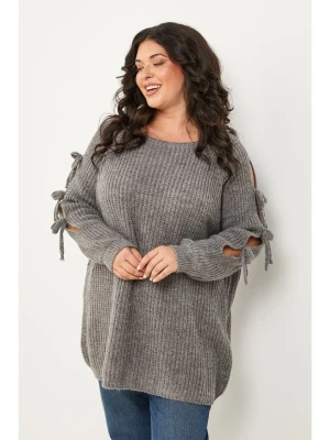 Curvy Lady Sweter w kolorze szarym rozmiar: 48 / 50