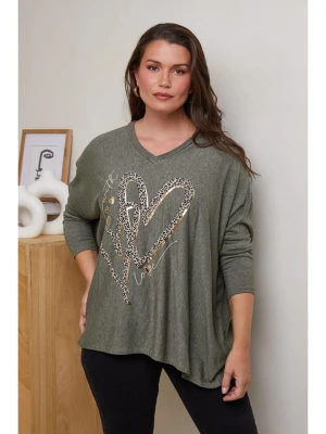 Curvy Lady Sweter w kolorze zielonym rozmiar: 44/46