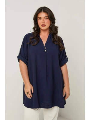 Curvy Lady Tunika w kolorze granatowym rozmiar: 44/46