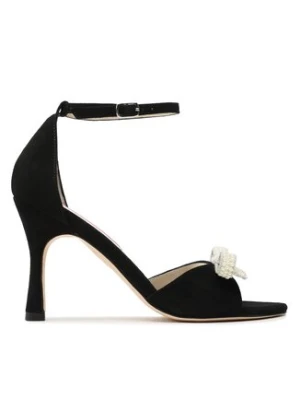 Custommade Sandały Ashley Pearl Bow 999621046 Czarny