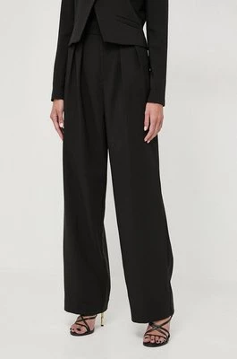 Custommade spodnie Penny damskie kolor czarny proste high waist 999425550