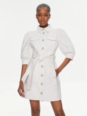 Custommade Sukienka jeansowa Karly 999448456 Biały Regular Fit