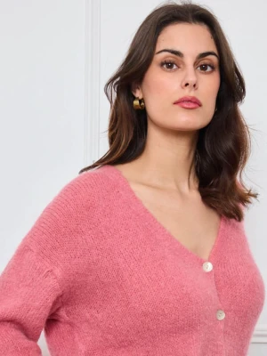 CXL by Christian Lacroix Kardigan w kolorze jasnoróżowym rozmiar: onesize