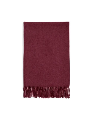 CXL by Christian Lacroix Kaszmirowy szal w kolorze bordowym - (D)200 x (S)70 cm rozmiar: onesize