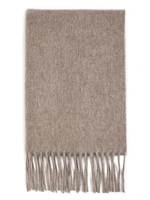 CXL by Christian Lacroix Kaszmirowy szal w kolorze szarobrązowym - 170 x 36 cm rozmiar: onesize