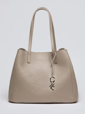 CXL by Christian Lacroix Skórzana torebka "Alesia" w kolorze beżowym - 39 x 29 x 20 cm rozmiar: onesize