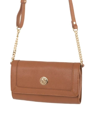 CXL by Christian Lacroix Skórzana torebka "Nora" w kolorze jasnobrązowym - 12 x 20,5 x 4 cm rozmiar: onesize