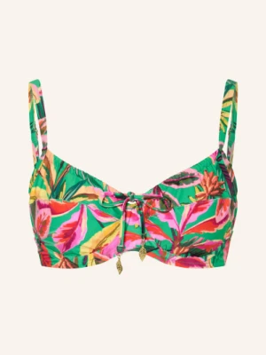 Cyell Gorset Bikini Floral Forest gruen