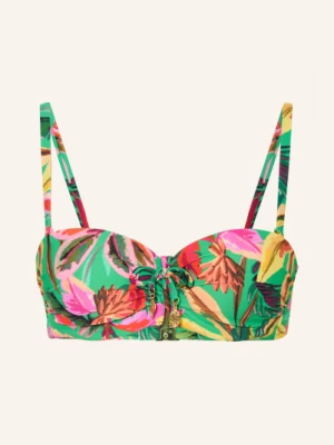 Cyell Gorset Bikini Floral Forest gruen