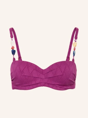 Cyell Gorset Bikini Texture Voila Z Ozdobnymi Perełkami lila