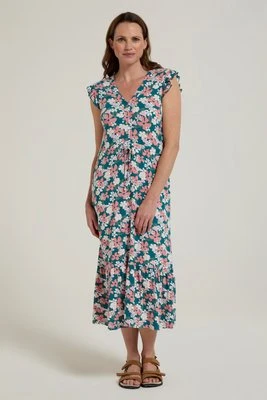 Cyprus sukienka damska z falbaną - Green Mountain Warehouse